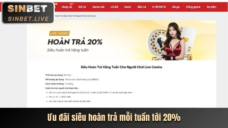 Hoàn trả cược xổ số hàng ngày